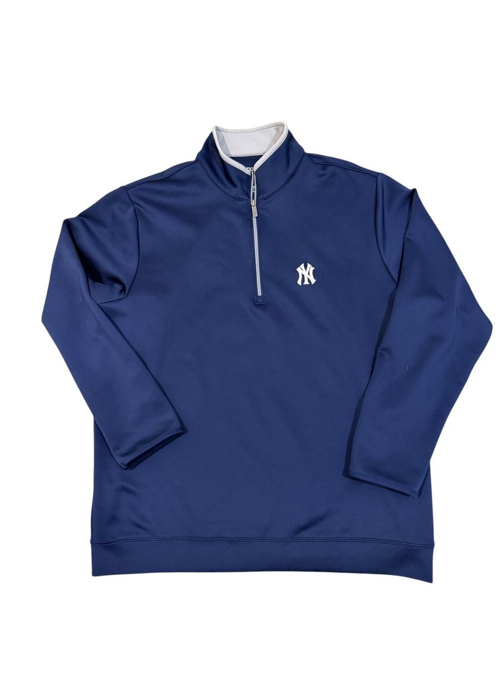 New York Yankees Performance Quarter ZipMens 2XL Blue MLB Baseball Antigua